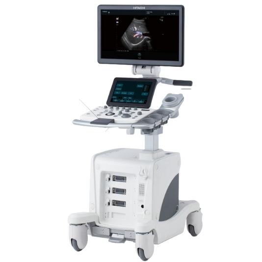 Hitachi Arietta 50 VET ultrasound on a stand