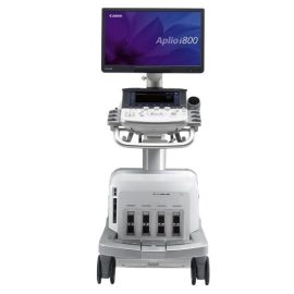 Toshiba Aplio i800 ultrasound on a cart