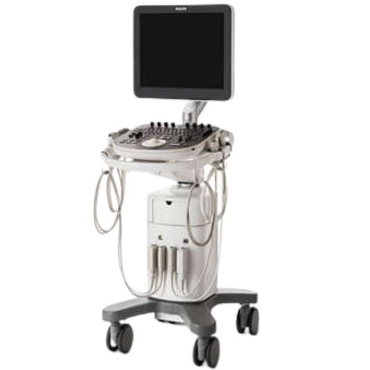 ClearVue 850 ultrasound machine on a cart