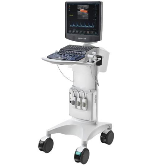 Zonare ZS3 ultrasound machine on a cart
