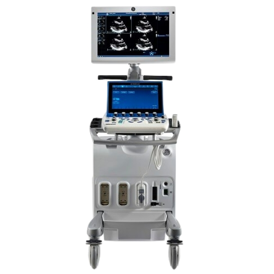 GE Vivid S60 R2 v202 ultrasound machine on a cart