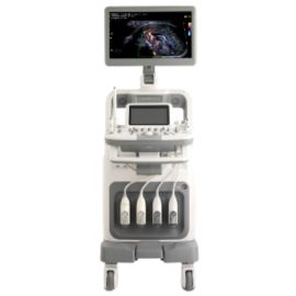 Samsung Medison Accuvix A30 ultrasound on a cart