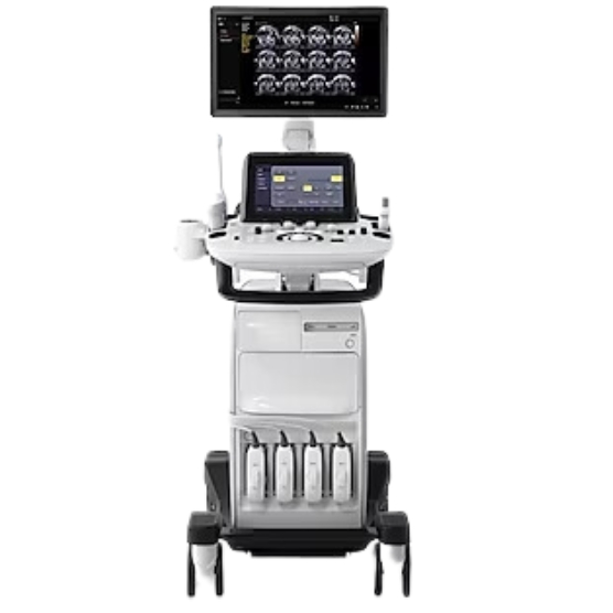 Samsung Medison UGEO H60 ultrasound machine on a cart