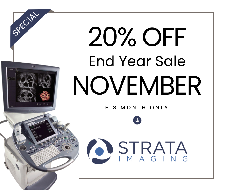Strata November Special graphic with ultrasound machine